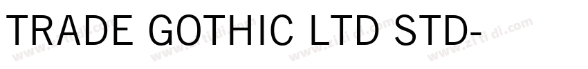 TRADE GOTHIC LTD STD字体转换
